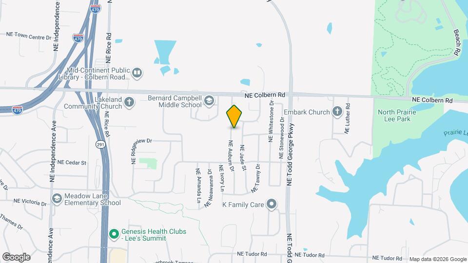 1709 NE Auburn Dr Map and Location Details