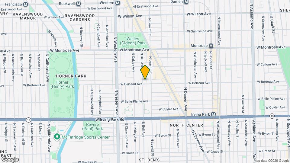 4207 North Bell Avenue, Unit 1 Map and Location Details