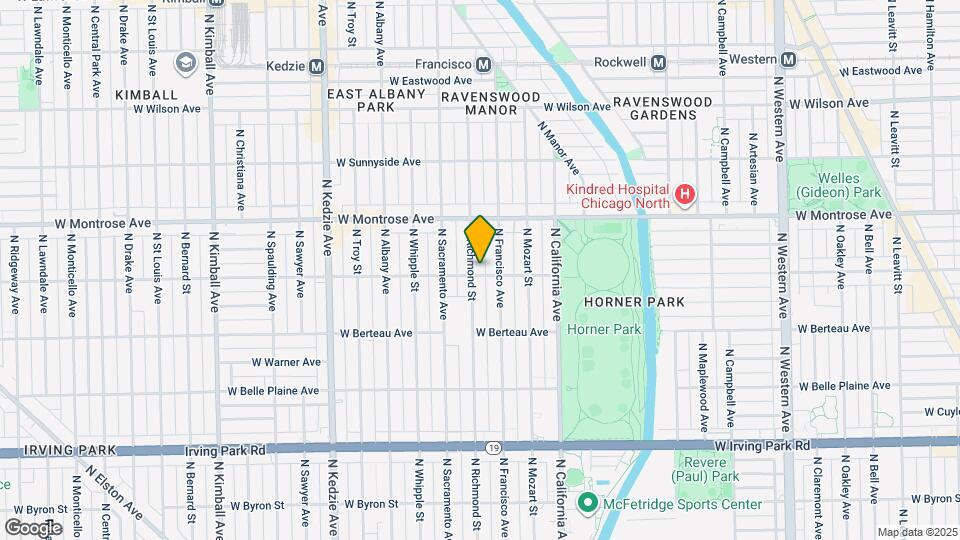 4301 N Richmond St Map and Location Details