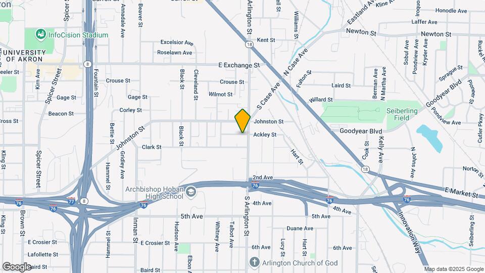 1076 Ackley St Map and Location Details