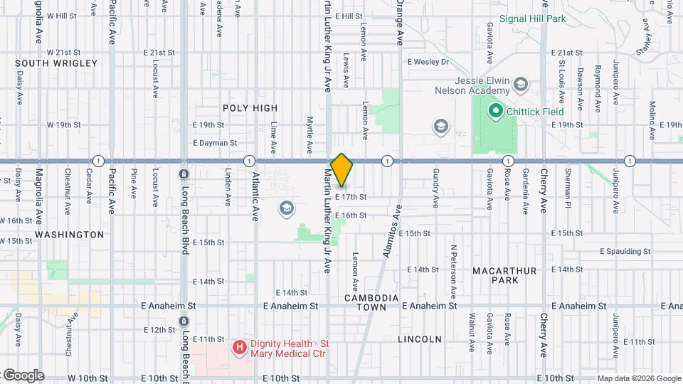 1709 Lewis St Map and Location Details