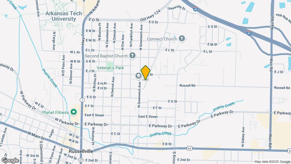821 N Parker Rd Map and Location Details
