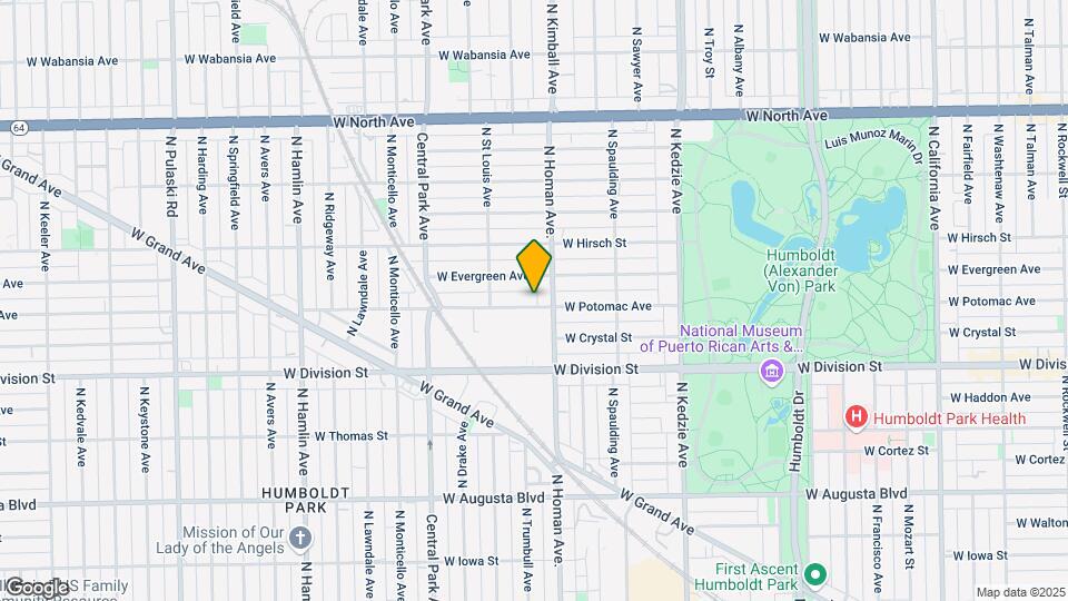 3414 W Potomac Ave Mapa y Detalles de la Ubicación