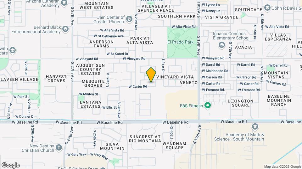 2132 W Carter Rd Map and Location Details