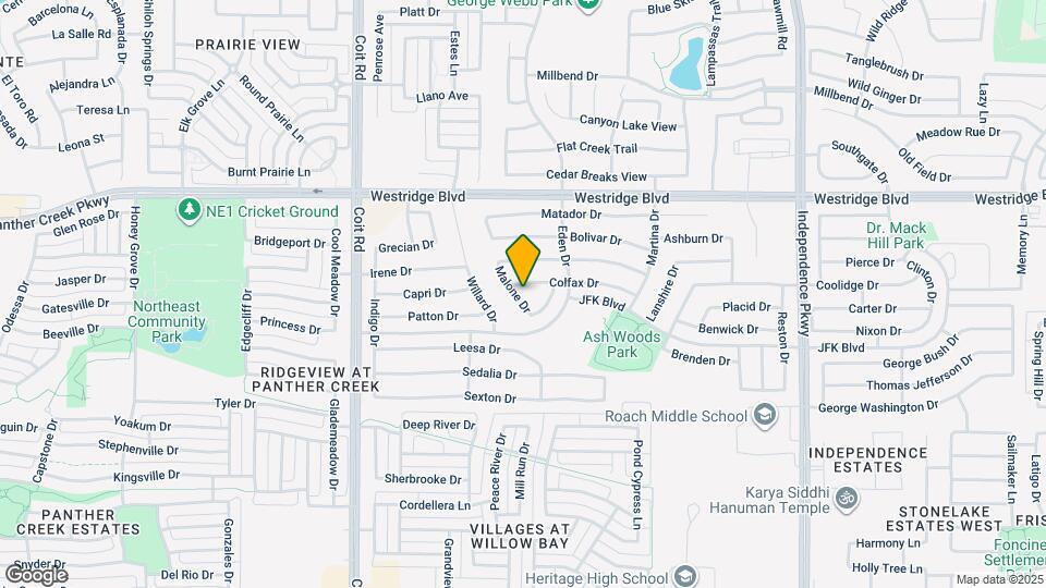 2209 Malone Dr Map and Location Details