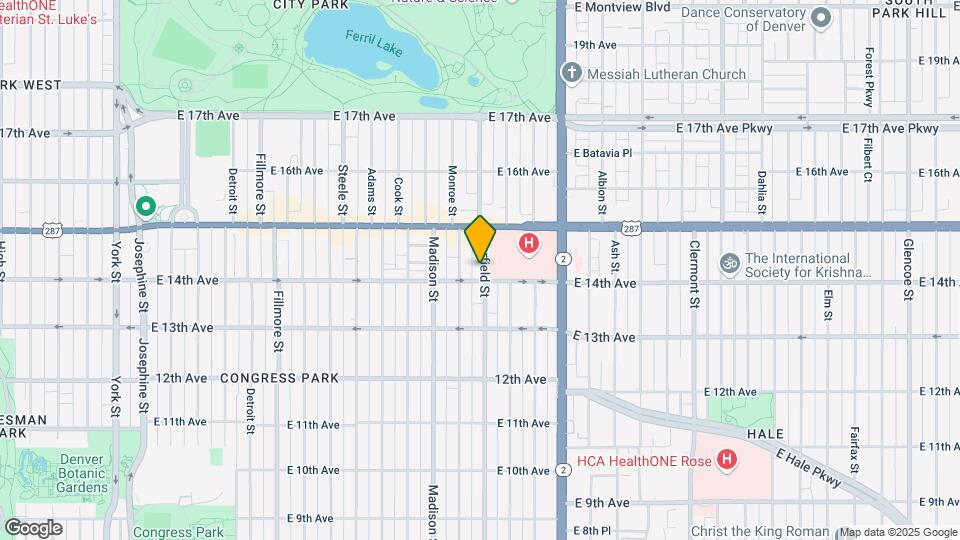 1415 Garfield St Map and Location Details