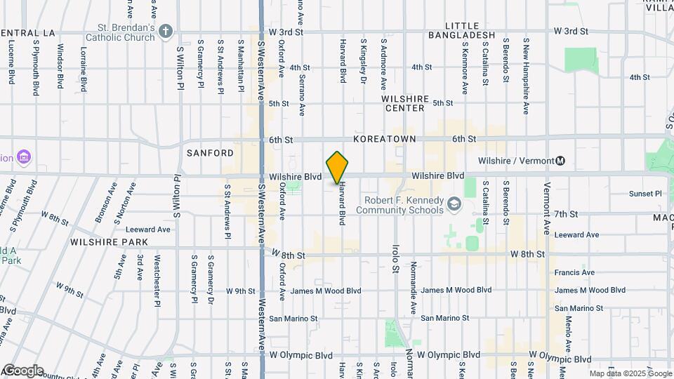 Luna On Wilshire Mapa y Detalles de la Ubicación