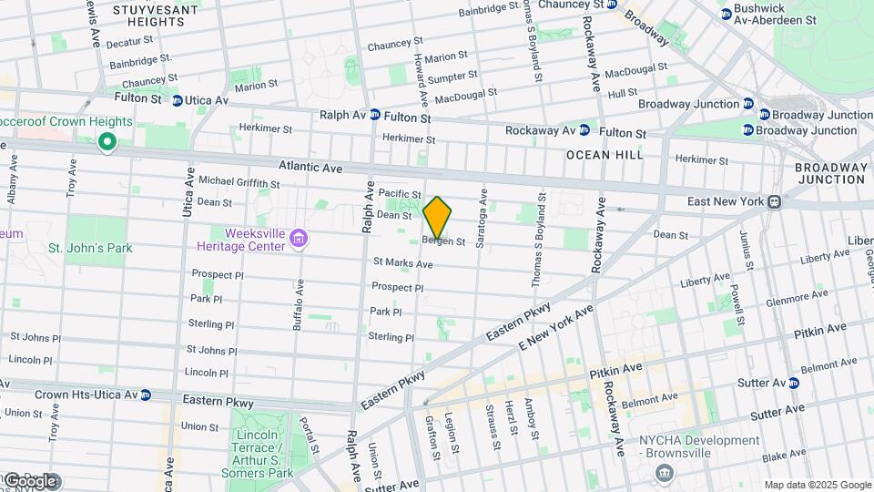 1890 Bergen St Map and Location Details