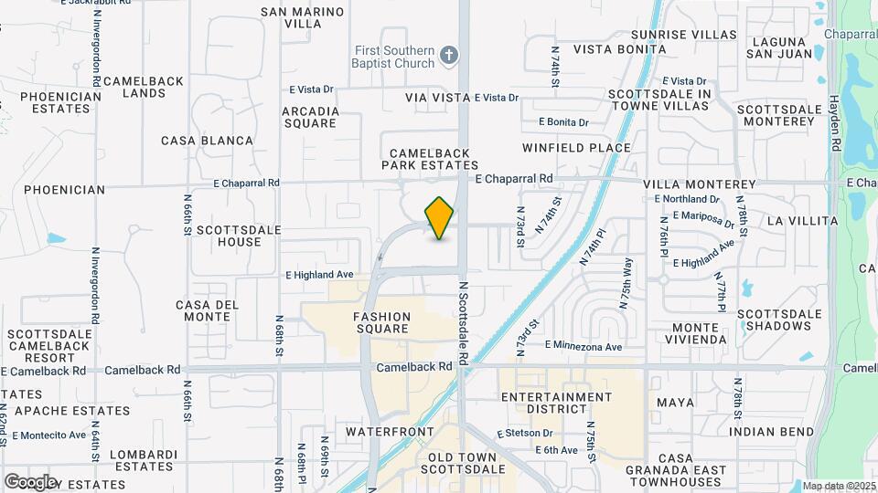 7151 E Rancho Vista Dr Map and Location Details