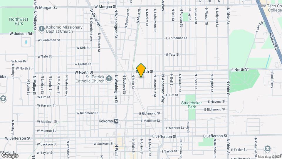 1229 N Union St Mapa y Detalles de la Ubicación