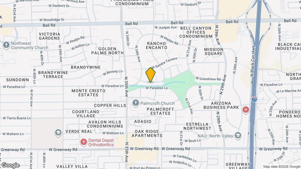 3367 W Grandview Rd Map and Location Details