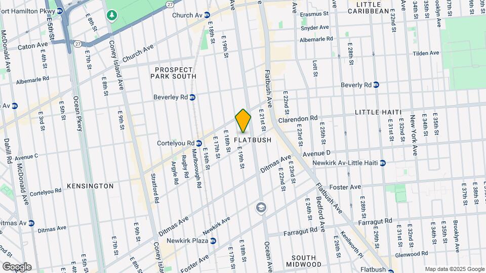 349 E 19th St Map and Location Details
