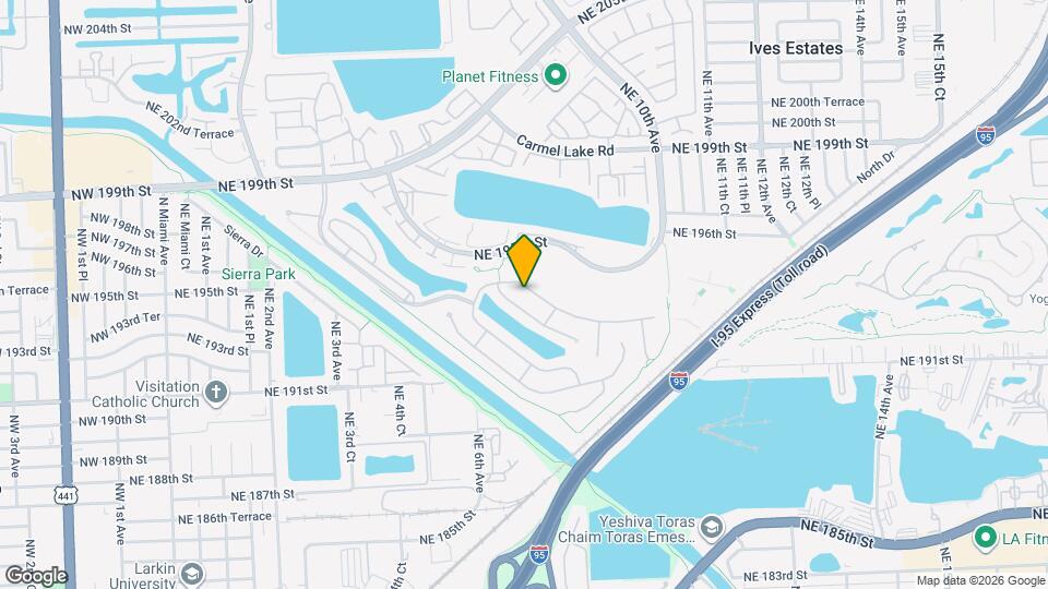 650 NE 193rd Terrace Map and Location Details