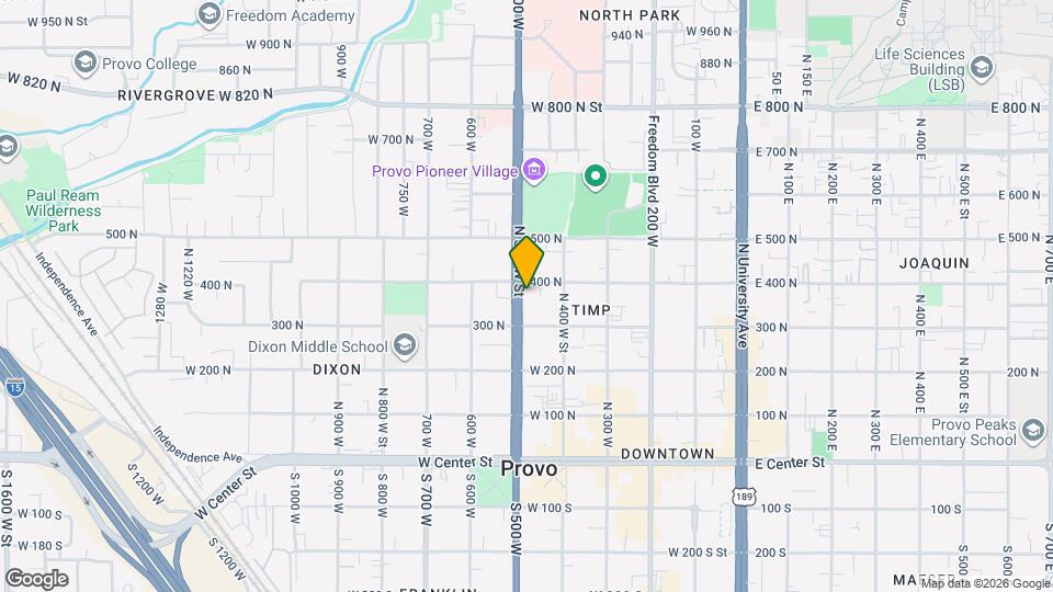 372 N 500 W, Unit Unit 1 Map and Location Details