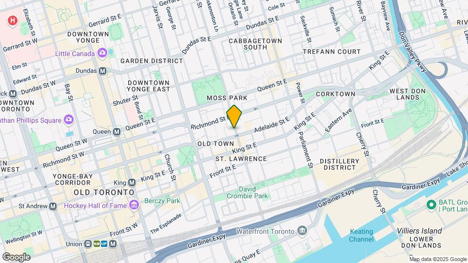 80 R-380 Sherbourne St Map and Location Details