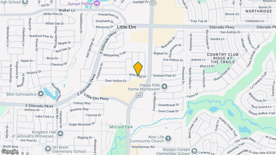 2616 Pine Trail Dr Map and Location Details
