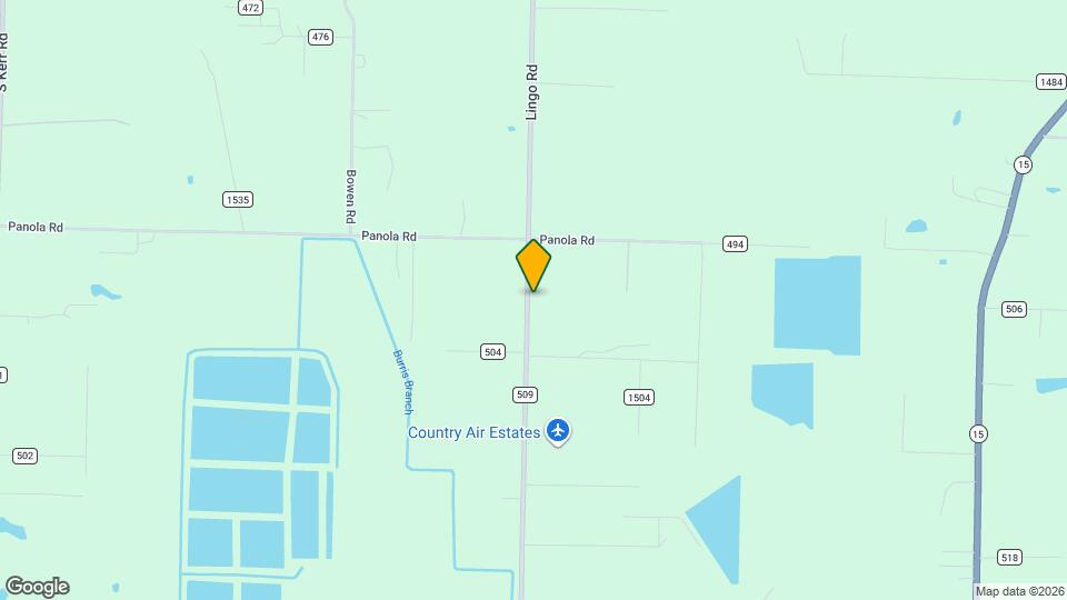 1105 Lingo Rd Map and Location Details