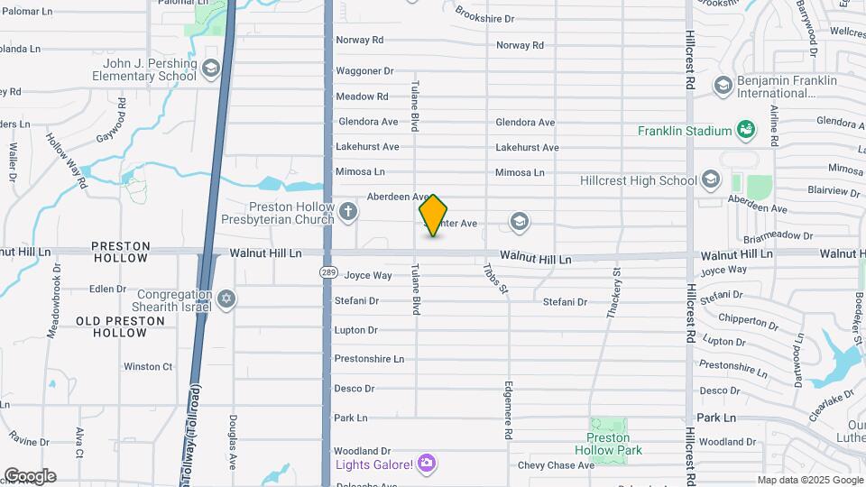 6223 Walnut Hill Ln Map and Location Details