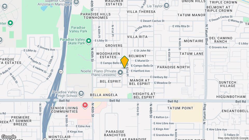4149 E Hartford Ave, Unit 03309 Mapa y Detalles de la Ubicación