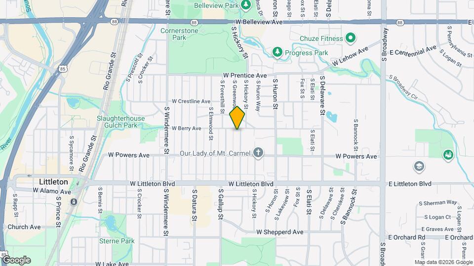 5519 S Greenwood St Map and Location Details