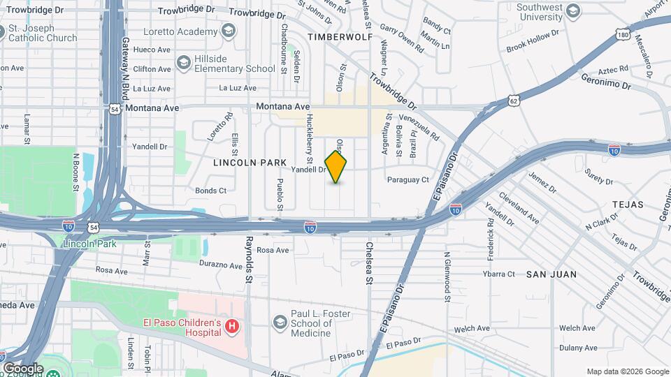 613 Olson St Map and Location Details