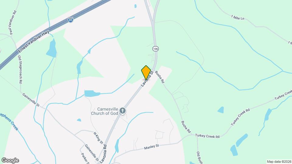 10416 Lavonia Rd Map and Location Details