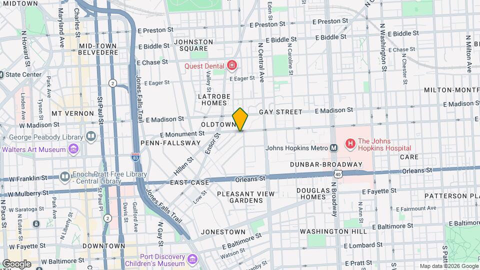 592 Old Town Mall Map and Location Details