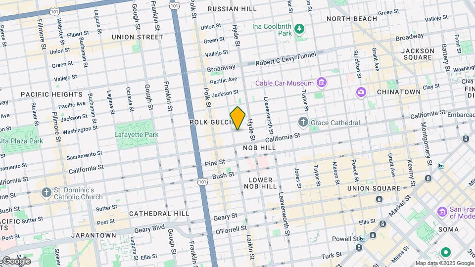 1575 Sacramento St Map and Location Details
