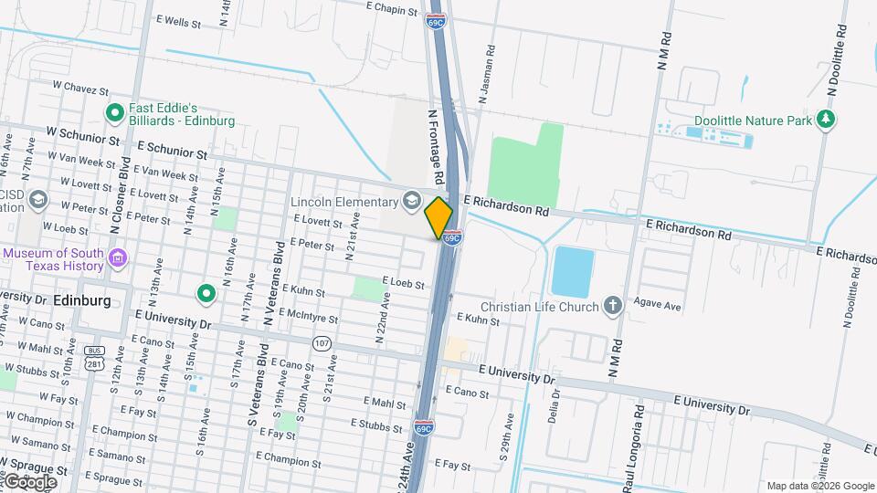 409 N Onyx Ave Map and Location Details