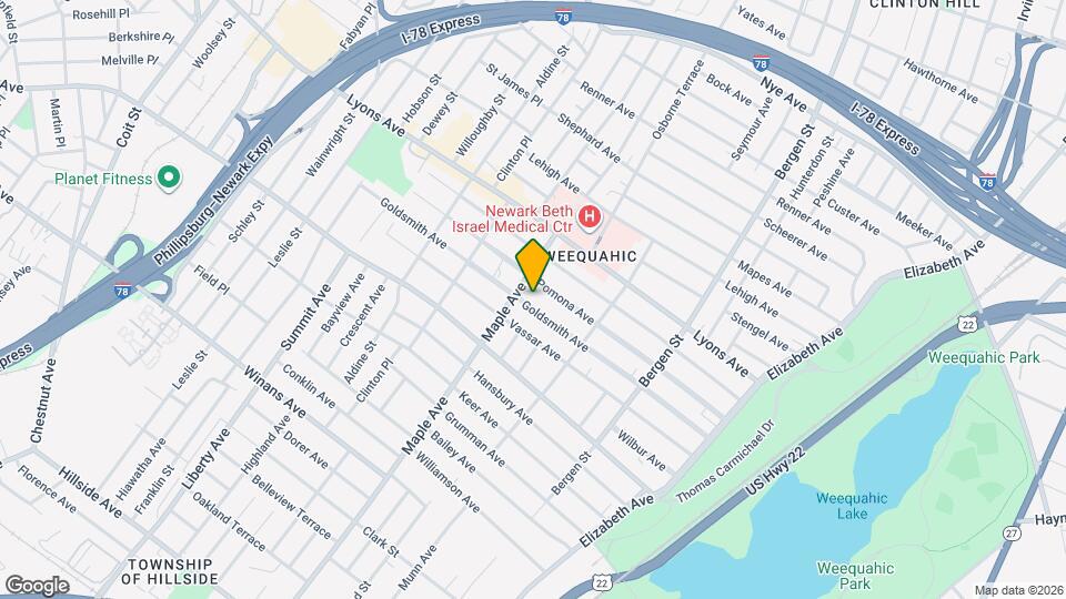 185 Goldsmith Ave Map and Location Details