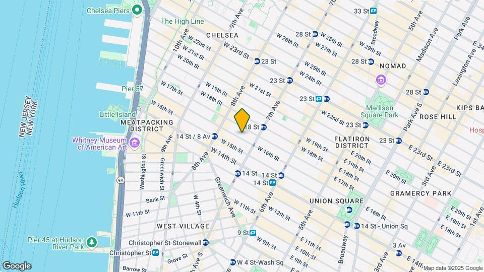 225 W 16th St Mapa y Detalles de la Ubicación