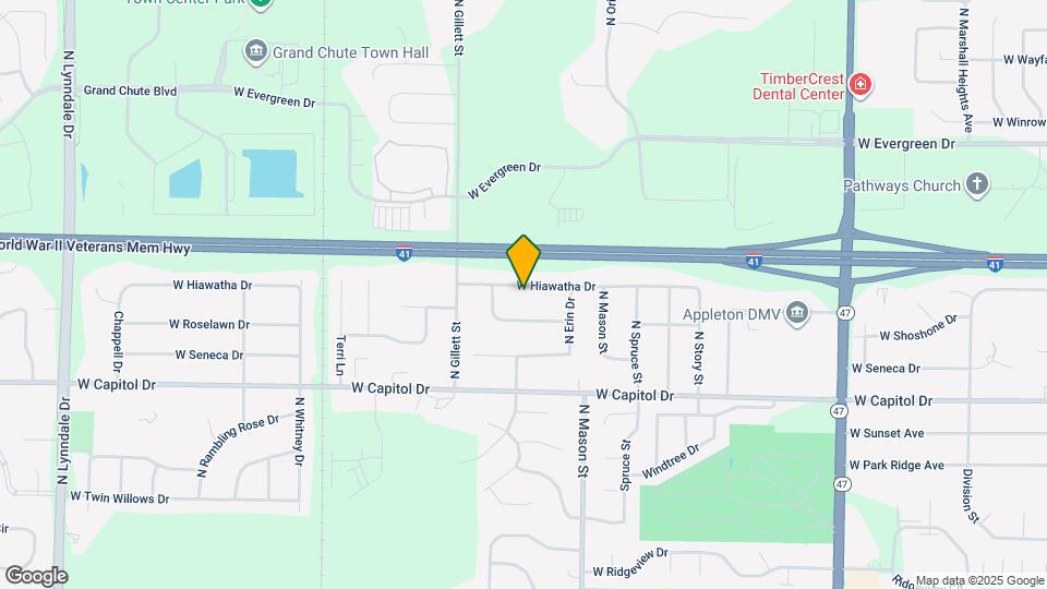 1387 W Hiawatha Dr Map and Location Details