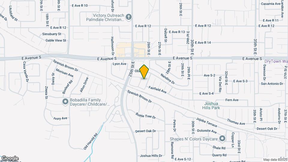 2554 olive drive Map and Location Details