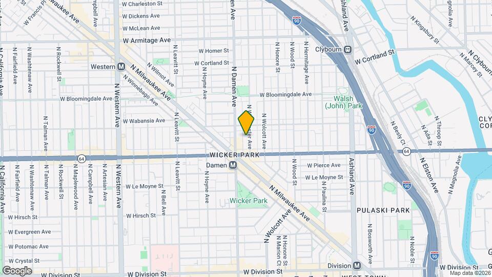 1634 N Winchester Ave Map and Location Details