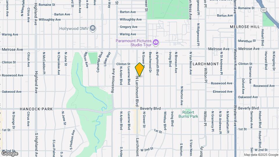530 N Larchmont Blvd Map and Location Details