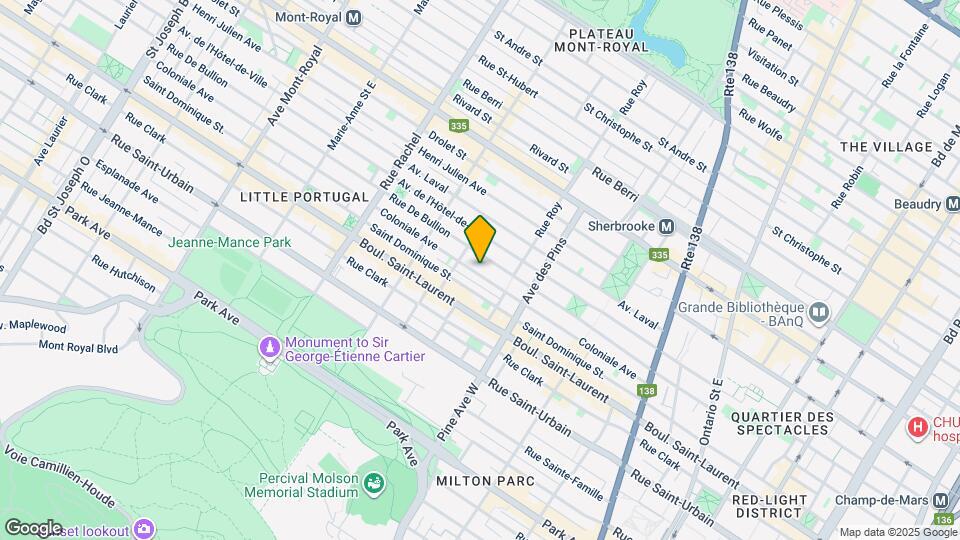 3881 Coloniale Av Map and Location Details