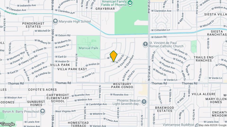 2964 N 53rd Dr Map and Location Details