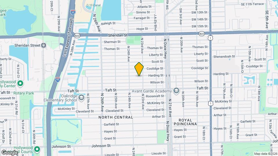 2314 Harding St Map and Location Details