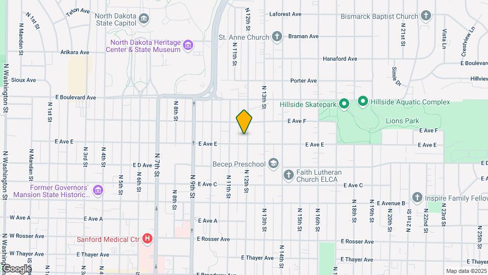 908 1/2 N 12th St, Unit Short Term Furnished Apt Map and Location Details
