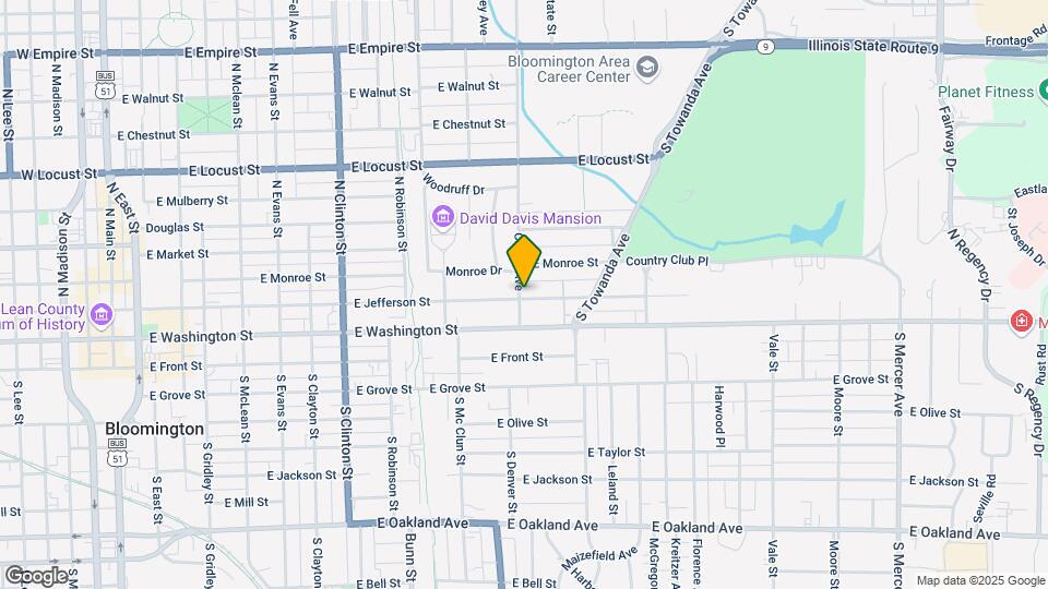 1108 E Jefferson St Map and Location Details
