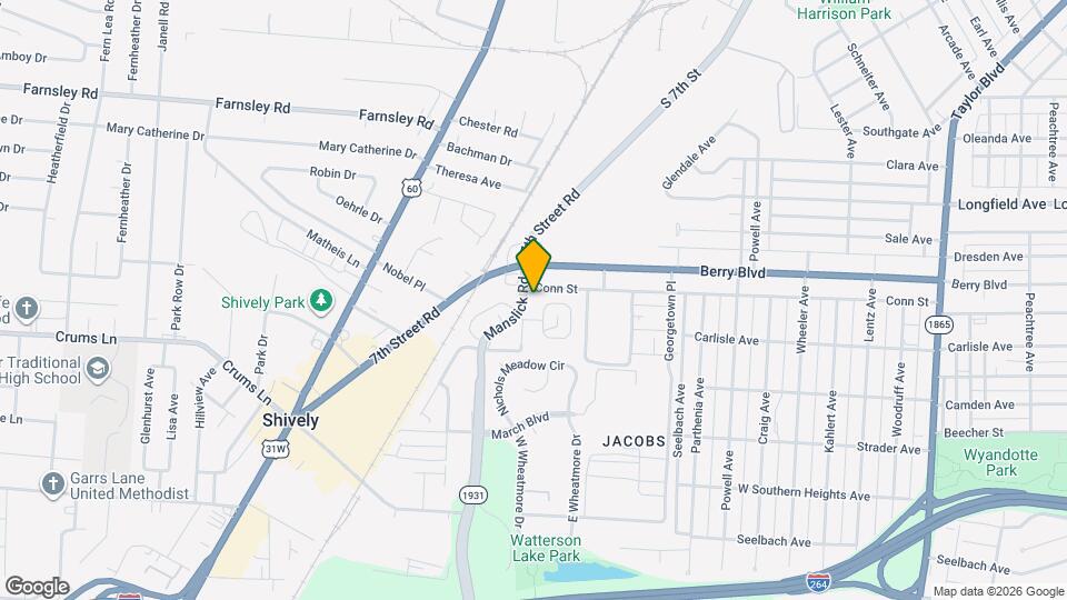 3511 Manslick Rd Map and Location Details