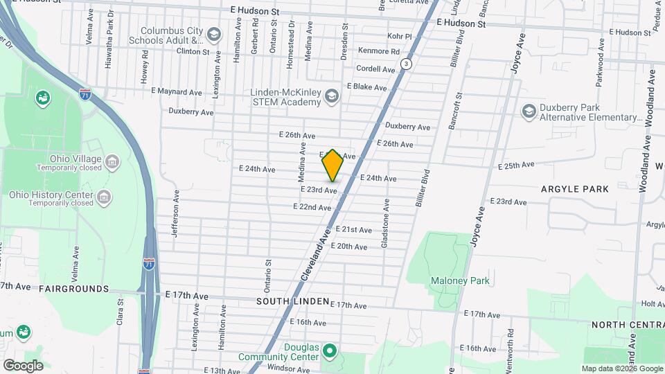 1320-1322 E 23rd Ave Map and Location Details