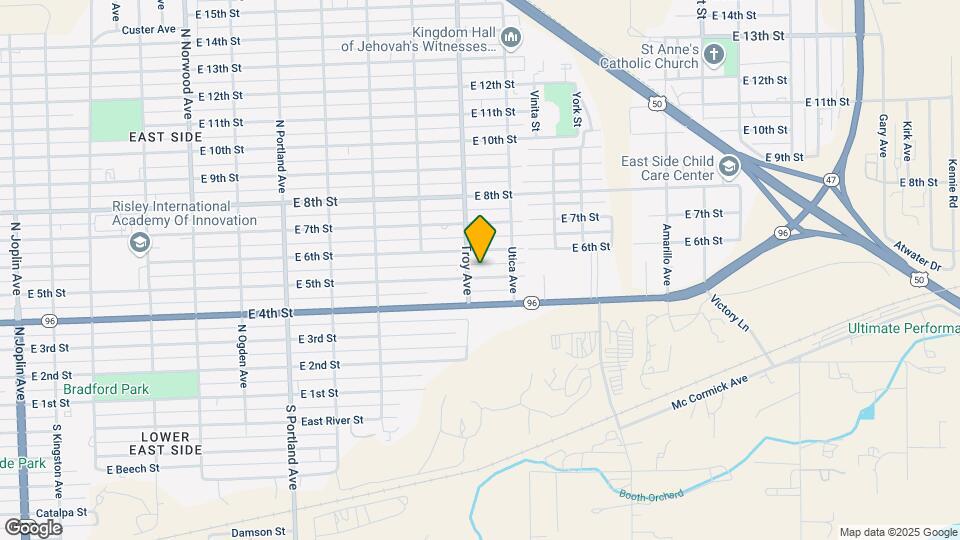 2107 E 5th St Map and Location Details