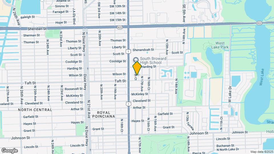 1711 N 17th Ct Map and Location Details