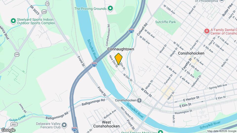 445 New Elm St Map and Location Details