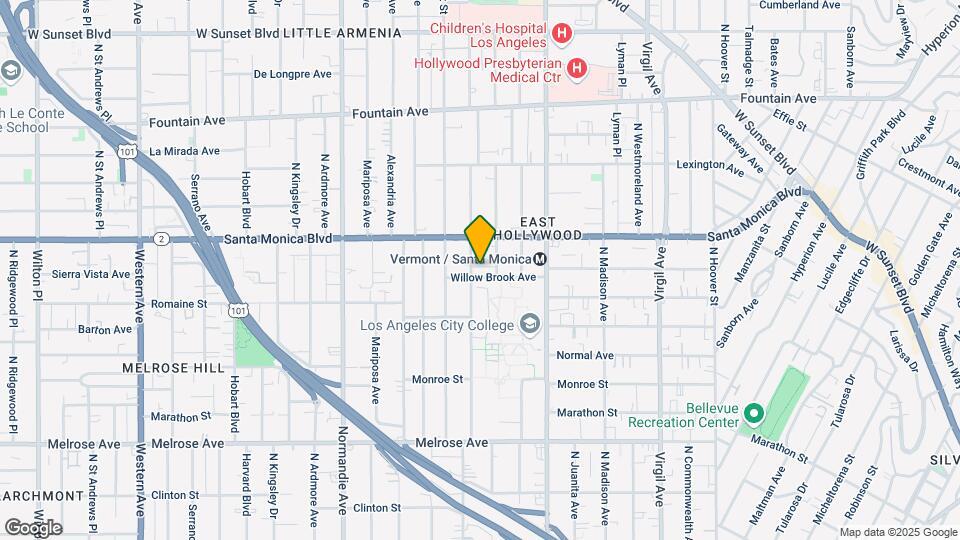 1006 N Heliotrope Dr Mapa y Detalles de la Ubicación