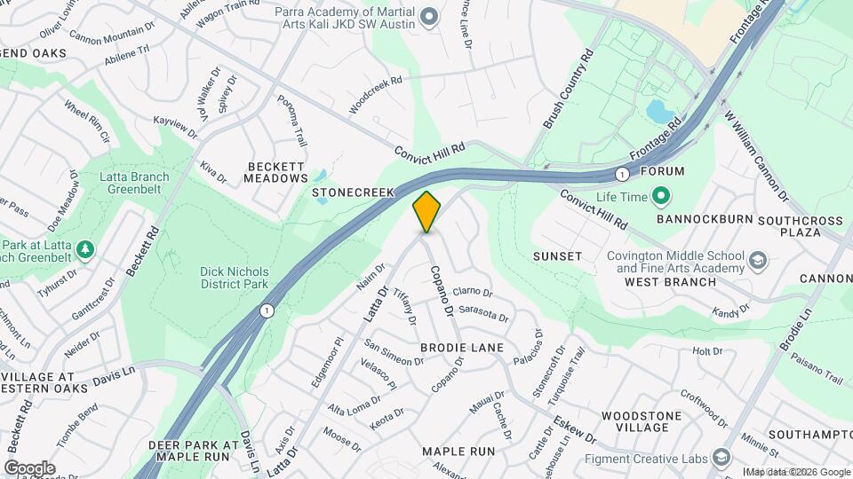 7701 Copano Dr Map and Location Details