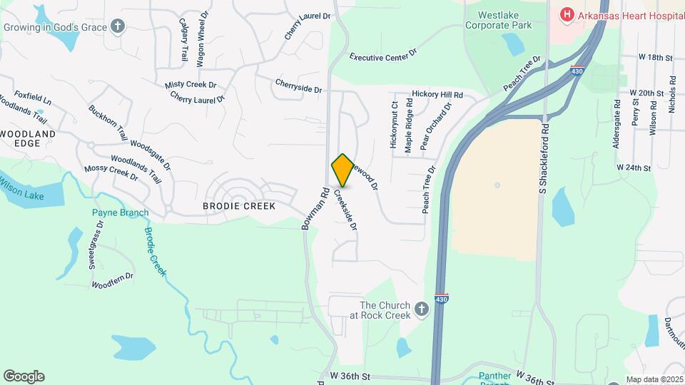 2515 Creekside Dr Map and Location Details