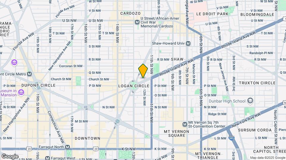 1215 Rhode Island Ave NW Map and Location Details
