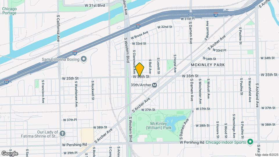 2307 W 35th St Map and Location Details